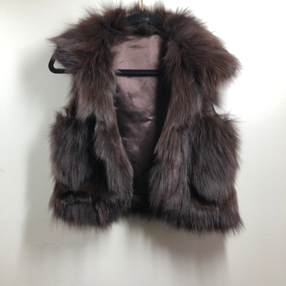 Rabbit Fur Little Brown Vest size M - Picture 8 of 11